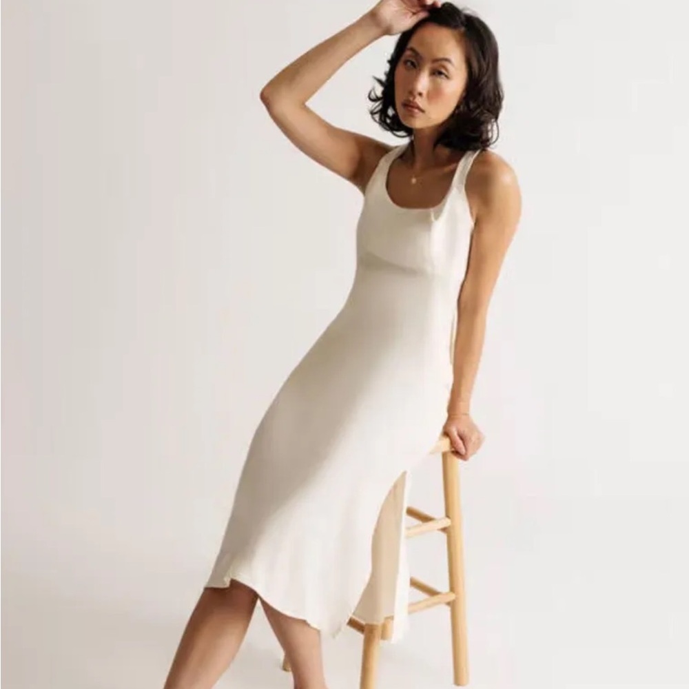 Lena Cream Wrap Dress